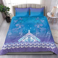 New Zealand Matariki Bedding Set Maori Marae Cyan Galaxy