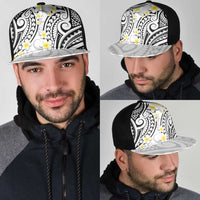 Plumeria With White Polynesian Tattoo Pattern Mesh Trucker Cap LT05 - Polynesian Pride