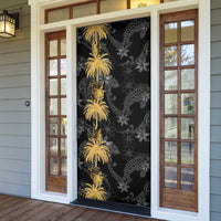 Hawaiian Honu And Surfboards Door Cover Gold Style - Polynesian Pride