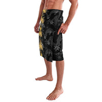 Hawaiian Honu And Surfboards Lavalava Gold Style - Polynesian Pride