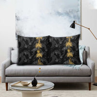 Hawaiian Honu And Surfboards Pillow Cover Gold Style - Polynesian Pride