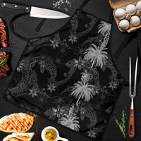 Hawaiian Honu And Surfboards Apron Silver Style - Polynesian Pride