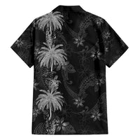 Hawaiian Honu And Surfboards Family Matching Summer Maxi Dress and Hawaiian Shirt Silver Style - Polynesian Pride