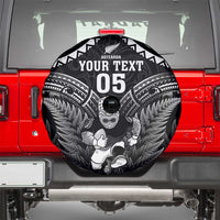 Custom New Zealand Maori Tiki Rugby Spare Tire Cover Go Aotearoa Maori Pattern LT05 - Polynesian Pride