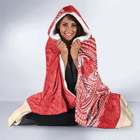 Puerto Rico Hooded Blanket Coqui Frog With Polynesian Pattern - Polynesian Pride