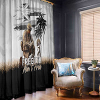 Hawaii Veterans Day Window Curtain Honor The Fallen Flag Grunge Style