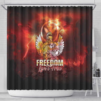 Hawaii Veterans Day Shower Curtain May We Never Forget Freedom Isn't Free LT05 - Polynesian Pride