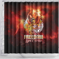 Hawaii Veterans Day Shower Curtain May We Never Forget Freedom Isn't Free LT05 - Polynesian Pride
