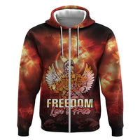 Hawaii Veterans Day Zip Hoodie May We Never Forget Freedom Isn't Free LT05 Zip Hoodie Red - Polynesian Pride