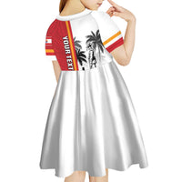 French Polynesia Armistice Day Kid Short Sleeve Dress Lest We Forget Flag Style LT05 - Polynesian Pride