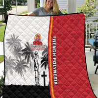 French Polynesia Armistice Day Quilt Lest We Forget Flag Style LT05 Red - Polynesian Pride