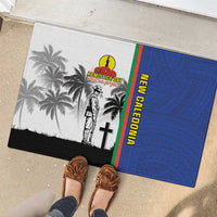 New Caledonia Armistice Day Rubber Doormat Lest We Forget Flag Style LT05 - Polynesian Pride
