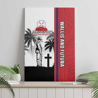 Wallis and Futuna Armistice Day Canvas Wall Art Lest We Forget Flag Style LT05 - Polynesian Pride