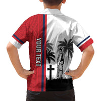 Wallis and Futuna Armistice Day Family Matching Long Sleeve Bodycon Dress and Hawaiian Shirt Lest We Forget Flag Style LT05 - Polynesian Pride