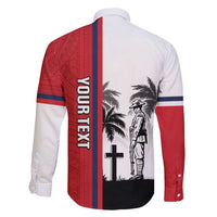 Wallis and Futuna Armistice Day Family Matching Long Sleeve Bodycon Dress and Hawaiian Shirt Lest We Forget Flag Style LT05 - Polynesian Pride