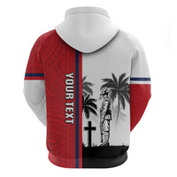 Wallis and Futuna Armistice Day Hoodie Lest We Forget Flag Style