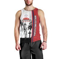 Wallis and Futuna Armistice Day Men Tank Top Lest We Forget Flag Style