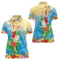 Christmas In Hawaii Women Polo Shirt Tis The Sea Sun