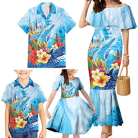 Polynesia Humpback Whale Family Matching Mermaid Dress and Hawaiian Shirt Ocean Style LT05 - Polynesian Pride