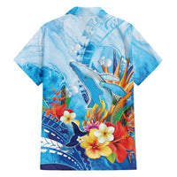 Polynesia Humpback Whale Family Matching Puletasi and Hawaiian Shirt Ocean Style