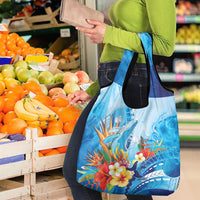 Polynesia Humpback Whale Grocery Bag Ocean Style