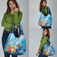 Polynesia Humpback Whale Grocery Bag Ocean Style