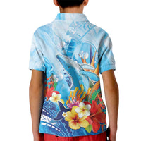 Polynesia Humpback Whale Kid Polo Shirt Ocean Style LT05 - Polynesian Pride
