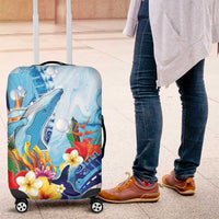 Polynesia Humpback Whale Luggage Cover Ocean Style