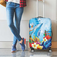 Polynesia Humpback Whale Luggage Cover Ocean Style