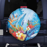 Polynesia Humpback Whale Spare Tire Cover Ocean Style