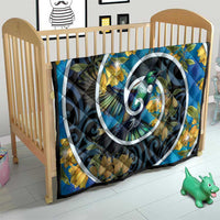 New Zealand Tui Bird Quilt Maori Koru With Kowhai Flowers LT05 - Polynesian Pride