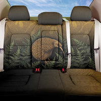 New Zealand Kiwi Bird Back Car Seat Cover Silver Fern Mix Maori Pattern