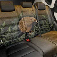 New Zealand Kiwi Bird Back Car Seat Cover Silver Fern Mix Maori Pattern