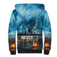 Hawaii Memorial Day Lantern Floating Sherpa Hoodie Always In Our Hearts