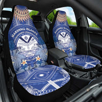 Marshall Islands Jemenei Day Car Seat Cover Polynesian Tribal Tattoo Seashell Necklace