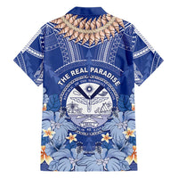 Marshall Islands Jemenei Day Family Matching Short Sleeve Bodycon Dress and Hawaiian Shirt Polynesian Tribal Tattoo Seashell Necklace LT05 - Polynesian Pride