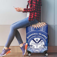 Marshall Islands Jemenei Day Luggage Cover Polynesian Tribal Tattoo Seashell Necklace