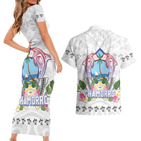 Guam Chamorro Liberation Day Couples Matching Short Sleeve Bodycon Dress and Hawaiian Shirt 81st Anniversary LT05