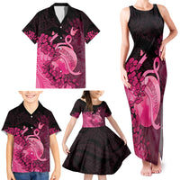 Personalised Cancer Fighter Family Matching Tank Maxi Dress and Hawaiian Shirt I Beat Cancer LT05 - Polynesian Pride