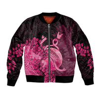Personalised Cancer Fighter Sleeve Zip Bomber Jacket I Beat Cancer