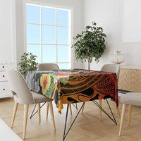 French Polynesia Bastille Day Tablecloth Tropical Turtle Hibiscus Polynesian Pattern