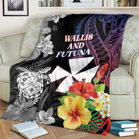 Wallis and Futuna Bastille Day Blanket Tropical Turtle Hibiscus Polynesian Pattern LT05 - Polynesian Pride