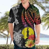New Caledonia Bastille Day Hawaiian Shirt Tropical Turtle Hibiscus Polynesian Pattern LT05 - Polynesian Pride