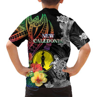 New Caledonia Bastille Day Hawaiian Shirt Tropical Turtle Hibiscus Polynesian Pattern LT05 - Polynesian Pride