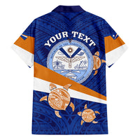 Personalized Marshall Islands Family Matching Off Shoulder Maxi Dress and Hawaiian Shirt Manit Day Coat Of Arms With Polynesian Turtle LT05 - Polynesian Pride