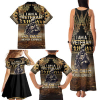 Polynesia Veterans Day Family Matching Tank Maxi Dress and Hawaiian Shirt Thank You Veterans Polynesian Pattern LT05 - Polynesian Pride