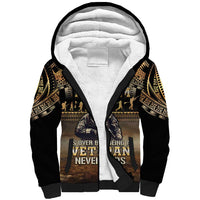Polynesia Veterans Day Sherpa Hoodie Thank You Veterans Polynesian Pattern