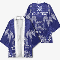 Personalised Queen Salote College Centenary Kimono Tongan Kupesi Pattern - Polynesian Pride