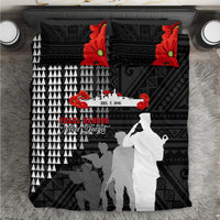 Pearl Harbor Remembrance Day Bedding Set USS Arizona In Memory With Polynesian Pattern LT05 Black - Polynesian Pride