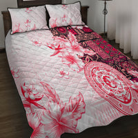 Fiji Quilt Bed Set Masi Tapa Pattern Red LT05 - Polynesian Pride